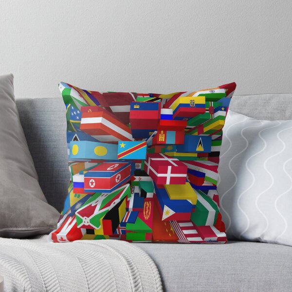 Item preview, Bloques esféricos con banderas de las naciones del mundo (blancos) designed and sold by hyproinc.