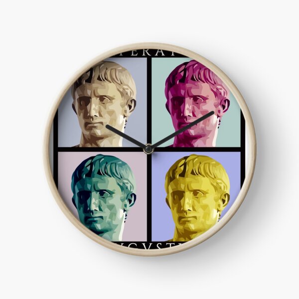 Imperator Augustus pop art Clock