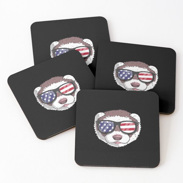 Item preview, Patriotic Ferret Merica American Flag designed and sold by fatamyfan1.