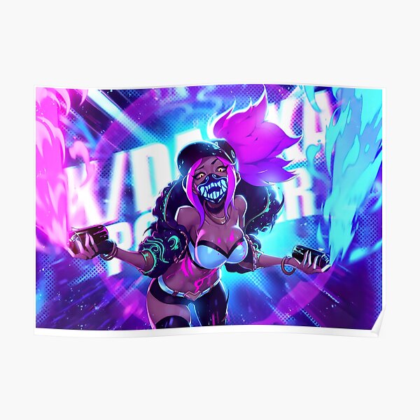 League of Legends Akali K/DA Poster