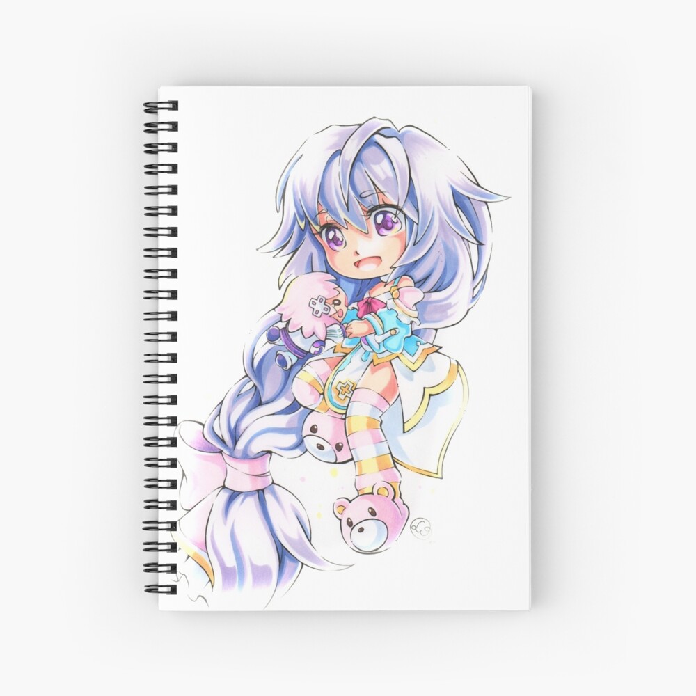 Chibi Plutia Spiral Notebook By Pixel League Redbubble