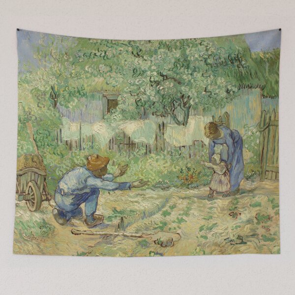 Item preview, First steps (after Millet) - Vincent van Gogh designed and sold by TemporaryArt.