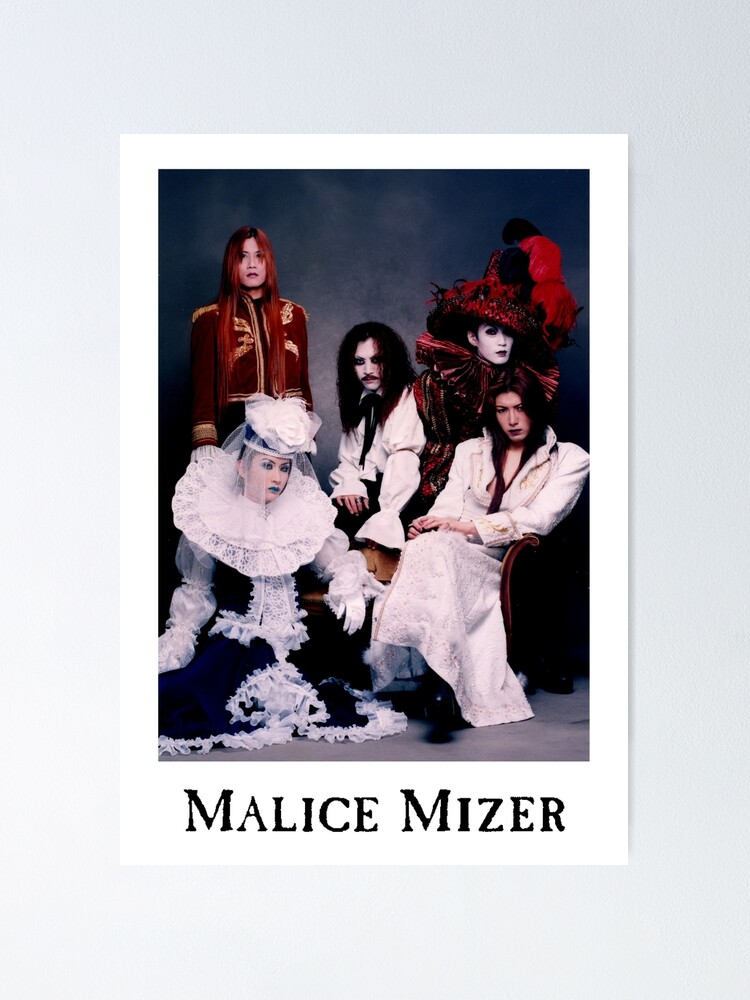 Malice Mizer Early Gackt Voyage Era Band Picture Japanese Rock Visual Kei Band Poster For Sale By Cantavanda Rose Redbubble