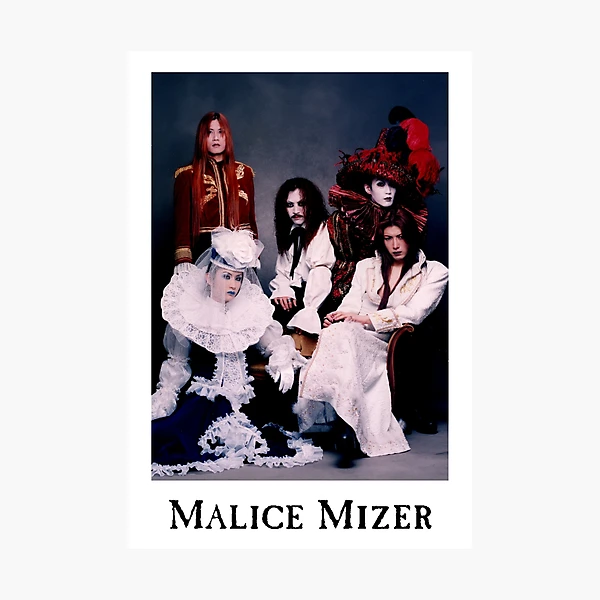 MALICE MIZER - Early GACKT / Voyage era Band Picture (Japanese Rock Visual  Kei Band) | Photographic Print