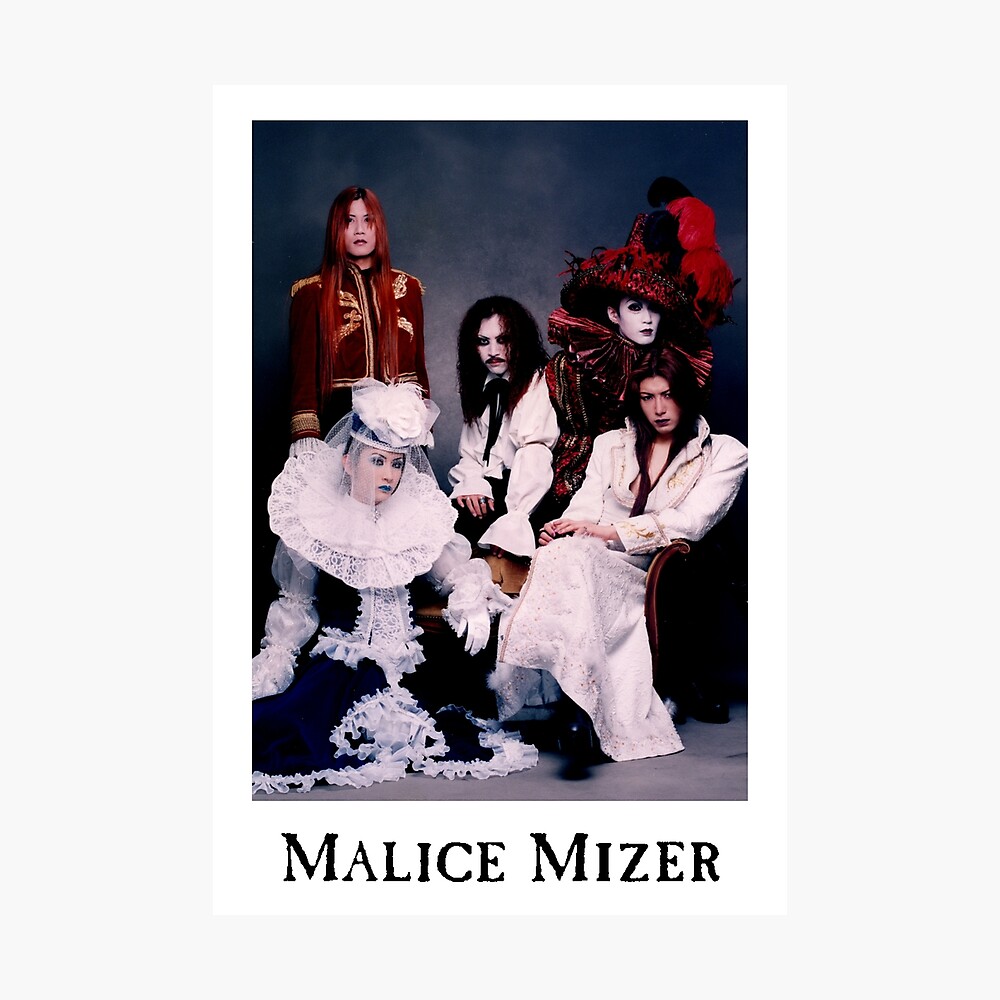 Malice Mizer Early Gackt Voyage Era Band Picture Japanese Rock Visual Kei Band Poster By Cantavanda Rose Redbubble