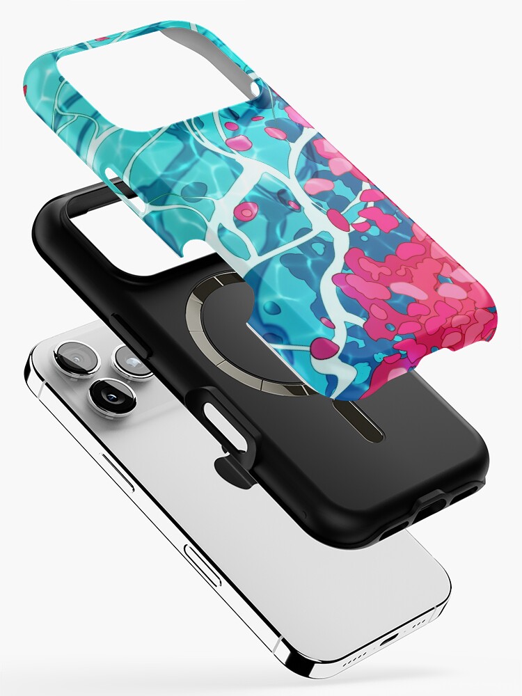 Red roses and petals in the water  iPhone Case