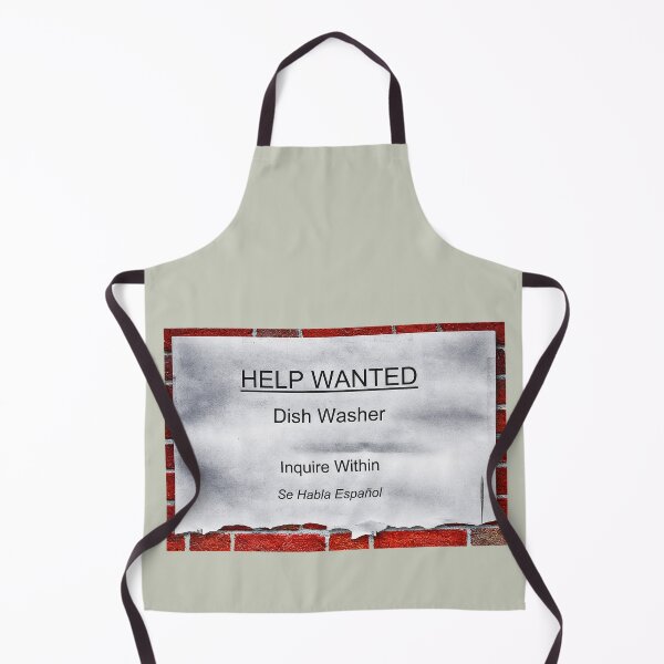 Item preview, Help Wanted Dish Washer designed and sold by Val Goretsky.
