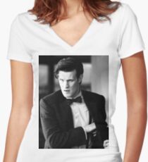 Matt Smith Women's Fitted V-Neck T-Shirt