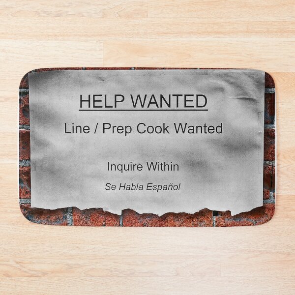 Item preview,  Help Wanted Prep Cook designed and sold by Val Goretsky.