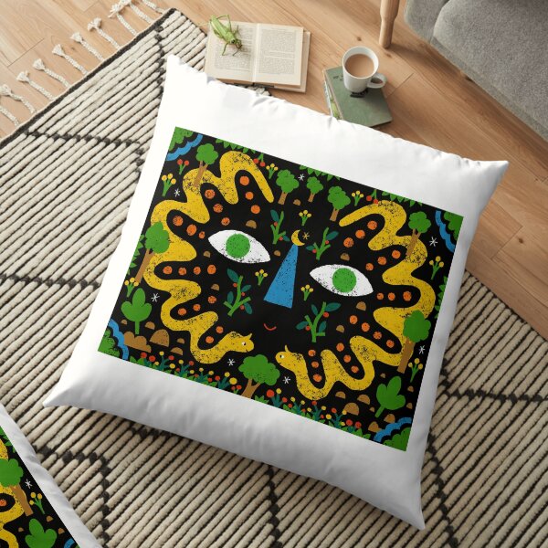 Miró's Dream Garden Floor Pillow