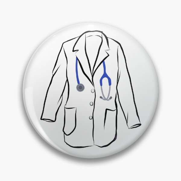 Item preview, White Coat and Blue Stethoscope  designed and sold by madebymarni.