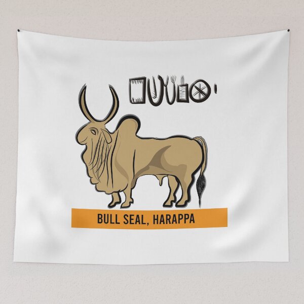 Item preview, Bull seal of Indus valley civilization designed and sold by KARTICK DUTTA.
