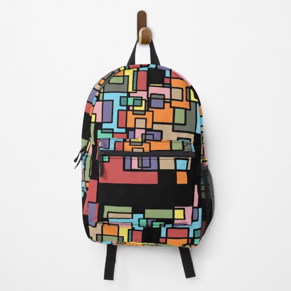 Item preview, Oblong forms - black multicolour designed and sold by MoMoJaJa.