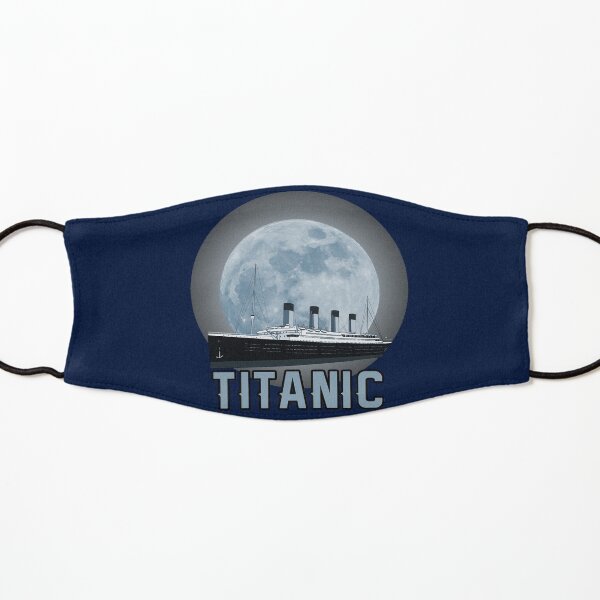 Titanic Sinking Vintage Poster Cruise Ship Atlantic Ocean Voyage Kids Mask