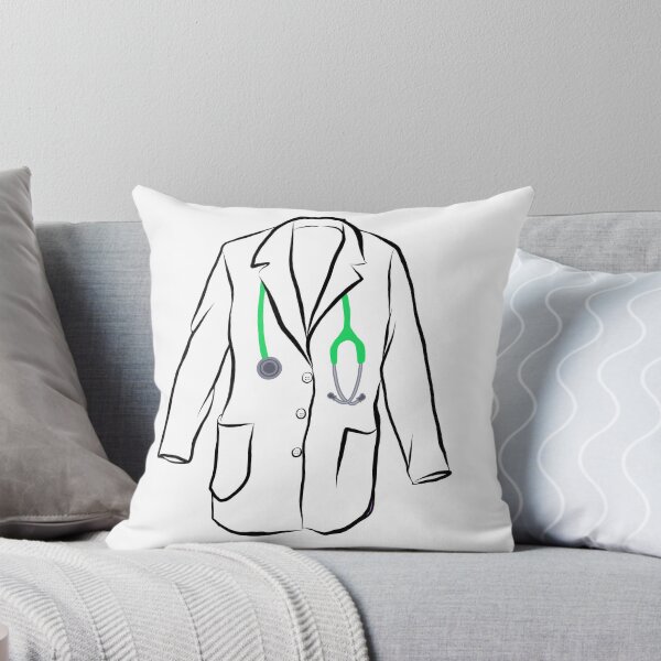 Item preview, White Coat and Lime Green Stethoscope  designed and sold by madebymarni.