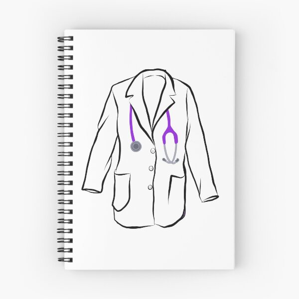 Item preview, White Coat and Purple Stethoscope  designed and sold by madebymarni.