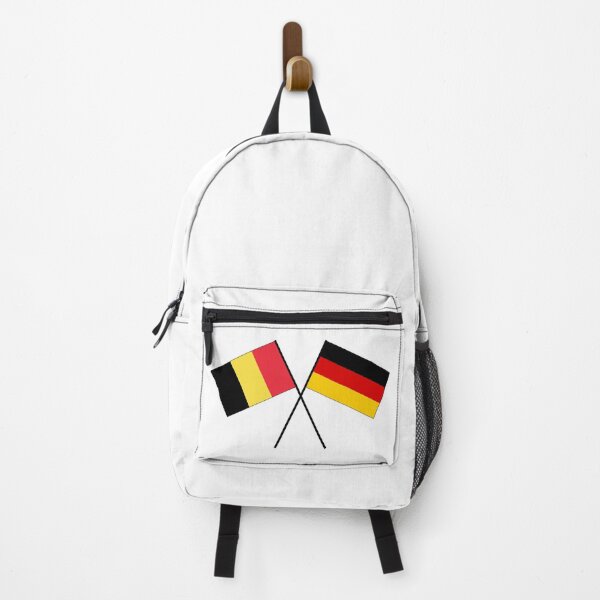Item preview, Belgium Germany flag crossed flag designed and sold by GeogDesigns.