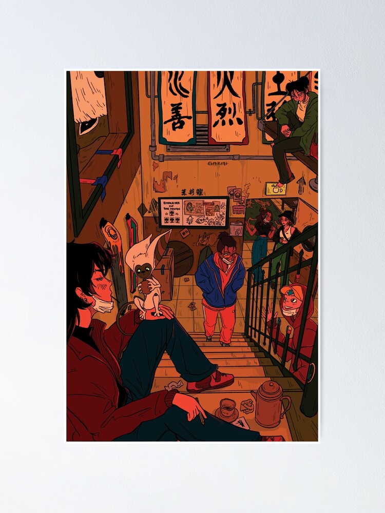 In The Backroom Of The Jasmine Dragon Poster By Oakai Redbubble