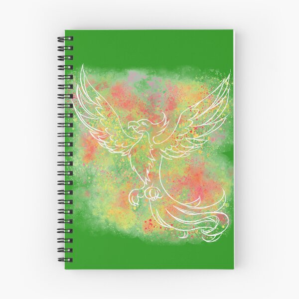 Item preview, Phoenix on Watercolor - white lines designed and sold by JJPhoenixArt.