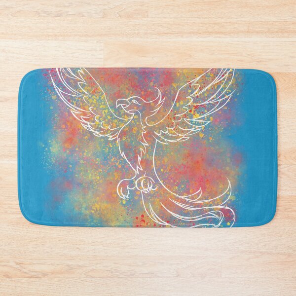 Item preview, Phoenix on Watercolor - white lines designed and sold by JJPhoenixArt.