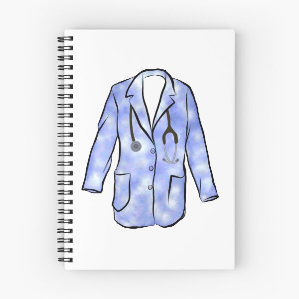 Item preview, Blue Tie Dye White Coat   designed and sold by madebymarni.