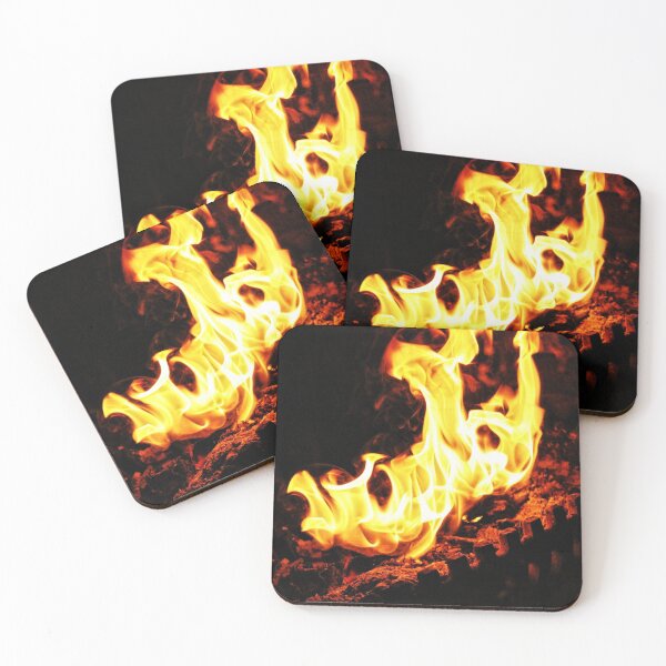 Item preview, Orange Log Fire designed and sold by Wanderlora.