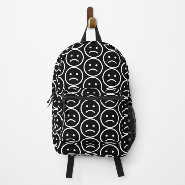 Sad Smile Boys Girls! Trap Smoke Emoji Backpack