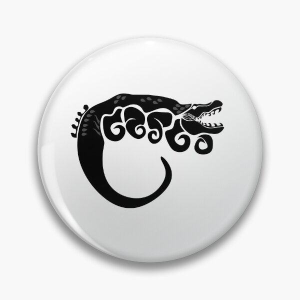 Item preview, Mutated Saltwater Crocodile Dark Gary Paisley Over Silhouette designed and sold by grounds.