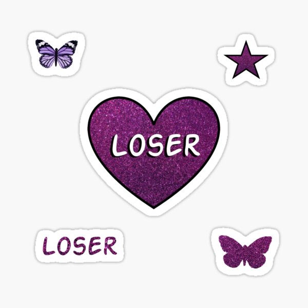 “Loser pack” Sticker by xxreddustxx | Redbubble
