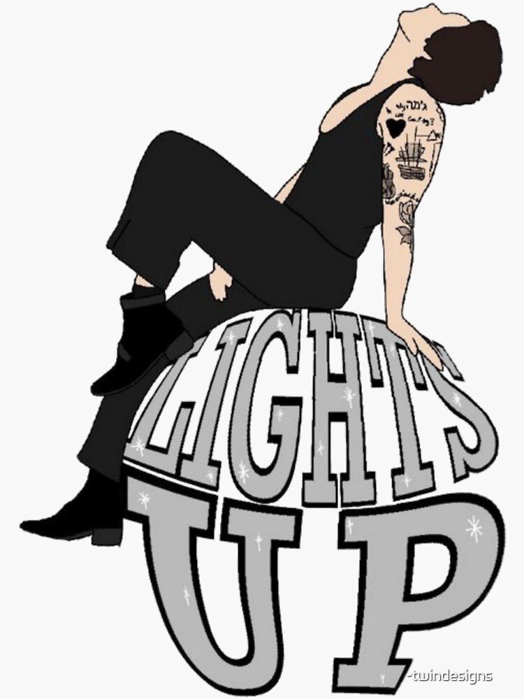 "Lights Up Harry Styles" Sticker for Sale by twindesigns Redbubble