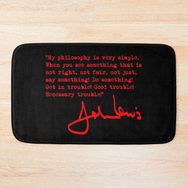 Item preview, John Lewis - Good Trouble Quote - Red 1.1 designed and sold by Thelittlelord.