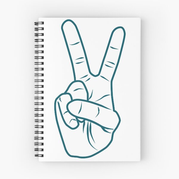 Item preview, Big Teal Peace/ Victory Sign! designed and sold by Enid Guinn.