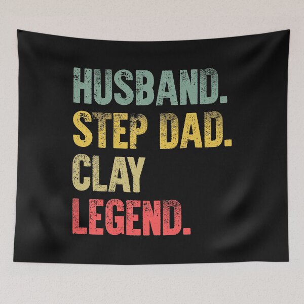 Item preview, Funny Men Vintage T Shirt Husband Step Dad Clay Legend designed and sold by Bendthetrend.