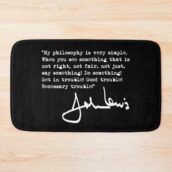 Item preview, John Lewis - Good Trouble Quote 1.2 designed and sold by Thelittlelord.