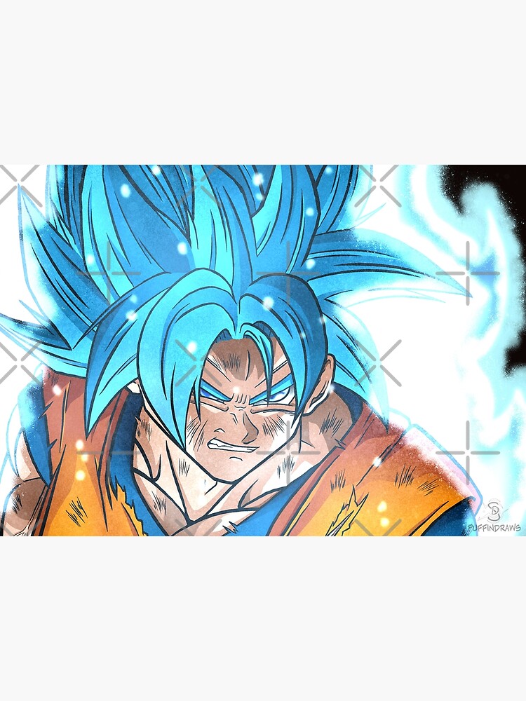 Goku Super Saiyan Blue digital drawing by me. : r/Dragonballsuper