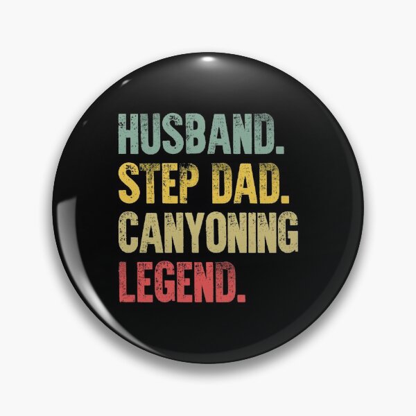 Item preview, Funny Men Vintage T Shirt Husband Step Dad Canyoning Legend designed and sold by Bendthetrend.