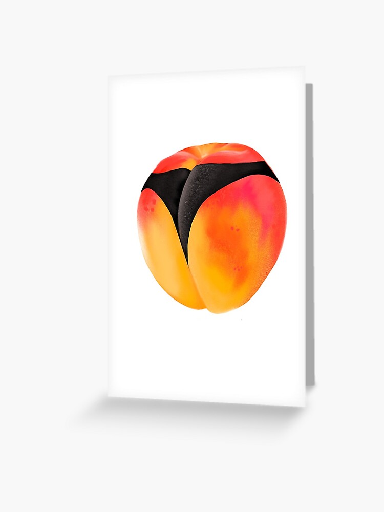 Peachy Keen Greeting Card By Art 2 D2 Redbubble