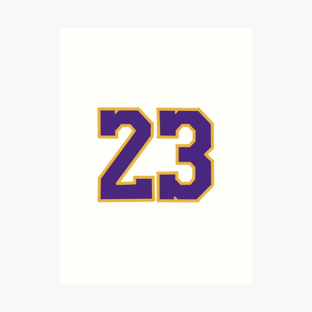 Lebron Lakers 23 Art Print for Sale by bulldog2171 Redbubble