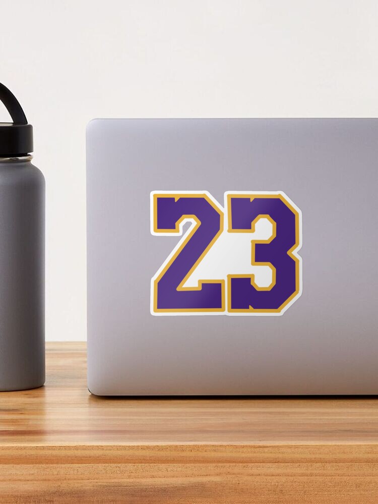 Lebron James Jersey Lakers #23 Sticker for Sale by Lumared