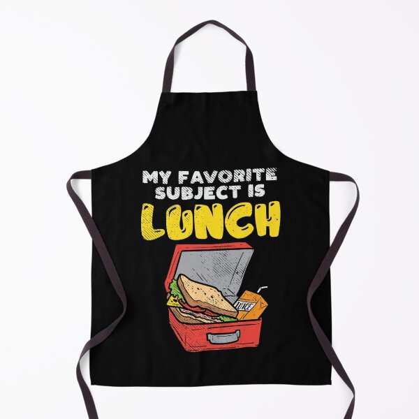 Item preview,  ideal for "back to school" and school start. Funny student saying "My favorite subject is lunch". designed and sold by Jelisandie.