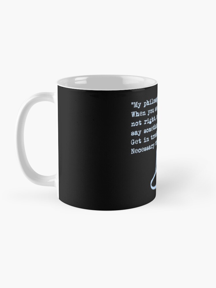 Alternate view of John Lewis - Good Trouble Quote - blue 1.4 Mug