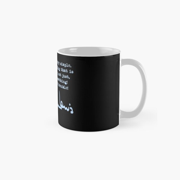 John Lewis - Good Trouble Quote - blue 1.4 Classic Mug