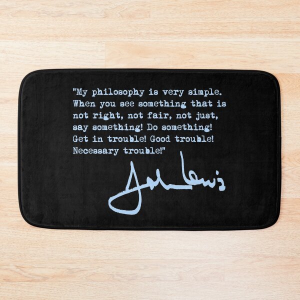 Item preview, John Lewis - Good Trouble Quote - blue 1.4 designed and sold by Thelittlelord.