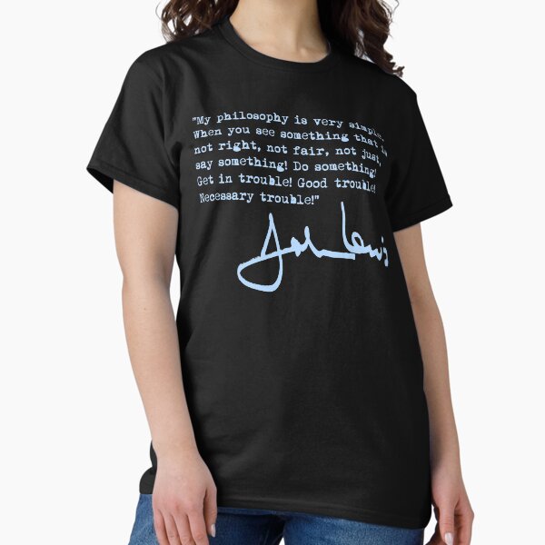 Item preview, John Lewis - Good Trouble Quote - blue 1.4 designed and sold by Thelittlelord.
