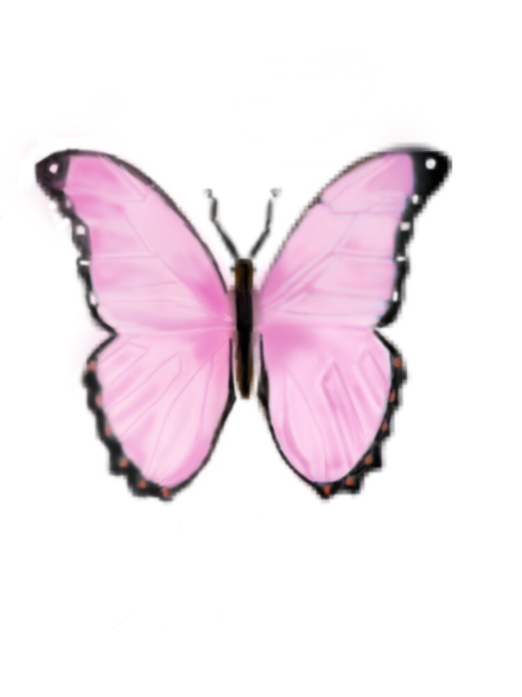 "Aesthetic pink butterfly emoji " Sticker by Cherrimint Redbubble