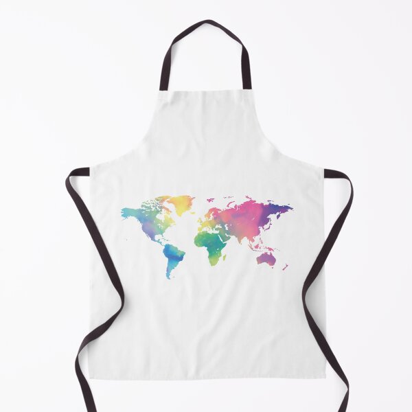 Item preview, Map of the World Map Watercolor designed and sold by MalikaBela.