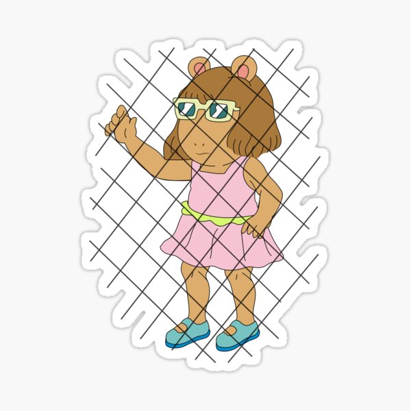 Baddie D.W. Behind Bars   Sticker