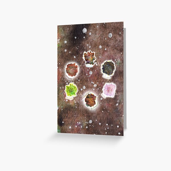 Cosmic Compost Complete Collection Greeting Card Greeting Card
