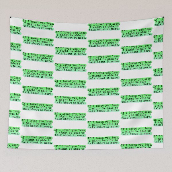 Item preview, Austen: "loved you less" Emma quote pastel designed and sold by ellalucy.