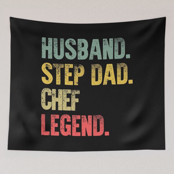 Item preview, Funny Men Vintage T Shirt Husband Step Dad Chef Legend designed and sold by Bendthetrend.
